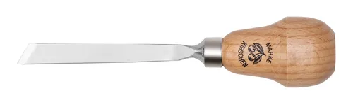 Kirschen Kerbschnitzbeitel 10 mm mit Birnenheft gerade mit schräger Schneide - 5602010