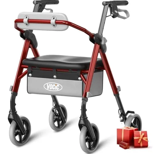 VOCIC Z11 Faltrollator mit Sitz – Leicht, schmal und stabil bis 172 kg