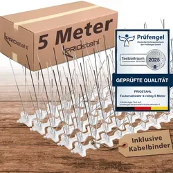 PRIOstahl Taubenabwehr Vogelschreck 5-reihig 5 Meter von PRIOstahl