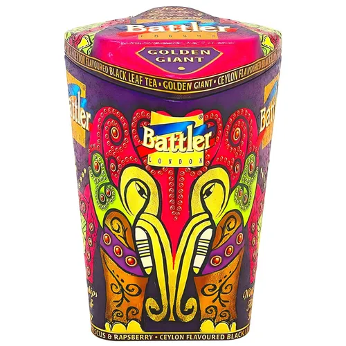Battler Schwarzer Ceylon Tee „Wild Rosehips & Raspberry“  in Metalldose 100g