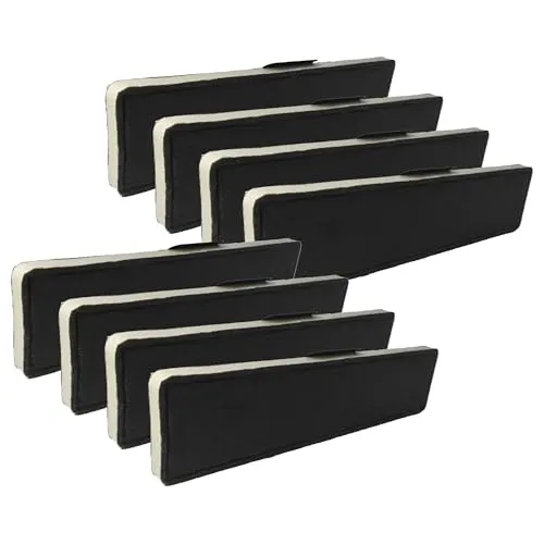 vhbw 8x Aktivkohlefilter kompatibel mit Miele AURA EDITION 6000 / EDST, 6000 / HVBR, 6000 / BRWS Dunstabzugshaube - 43 x 10 x 2 cm