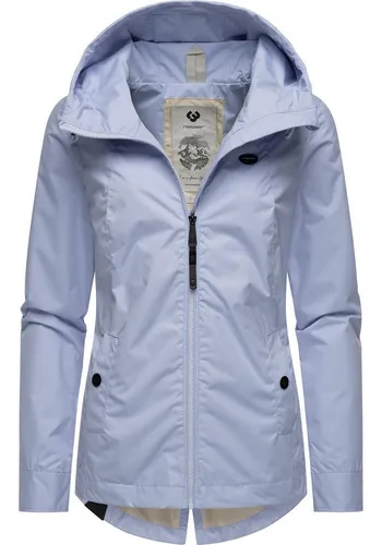 RAGWEAR Monade Übergangsjacke für Damen, Gr. 4XL, himmelblau - Funktionsjacke mit wasserdichter Materialbeschaffenheit (Wassersäule: 4000 mm) und modischem Design, ideal für die Übergangszeit und kühle Sommerabende.