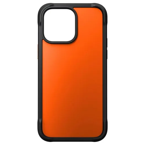Nomad Smartphone-Hülle Rugged Case für iPhone 14 Pro Max - Robuste Smartphone-Hülle mit Polycarbonat-Rahmen und mattem PET-Rücken, schützt zuverlässig bei Stürzen bis 4,5 m. MagSafe-kompatibel für einfachen Zubehörwechsel.
