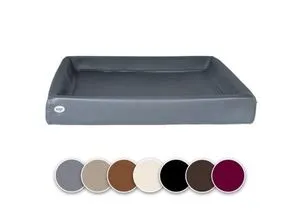 SABRO KUDDE Orthopädisches Hundebett aus Kunstleder – Waschbar & Wasserabweisend - Das KUDDE Hundebett von SABRO vereint ergonomisches Design mit hochwertigem Kunstleder. Pflegeleicht und langlebig, ideal für alle Hundetypen. Entspannt schlafen und wohlfühlen – ein Platz für besten Komfort!