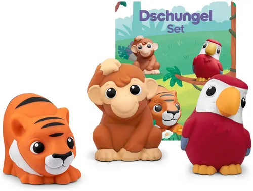 tonies Hörspielfigur My First Tonies - Dschungel Set - Entdecke die Dschungelwelt mit dieser Hörfigur für die Toniebox! Spielerisch lernen die Kleinsten Tiergeräusche und Lieder. Ideal für kreatives Spielen und Musizieren!