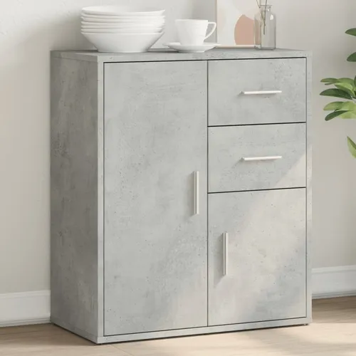 vidaXL Sideboard – Modernes Beistellschrank in Betongrau
