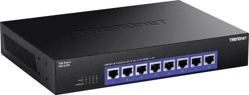 Trendnet TEG-S708 8-Port 10G Switch - 8-Port 10G Netzwerk-Switch mit hoher Bandbreite und 160 Gbit/s Schaltkapazität, ideal für leistungsstarke Netzwerke. Rackmontierbares Metallgehäuse garantiert Langlebigkeit und Benutzerfreundlichkeit.