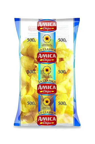 Amica Chips Patatine Salate 'Kartoffelchips Gesalzen', 500 G