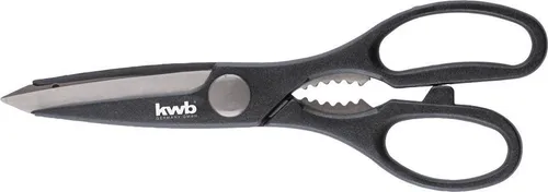 KWB Haushaltsschere 215 mm Edelstahl-Scherenklinge mit 4 weiteren Werkzeugen