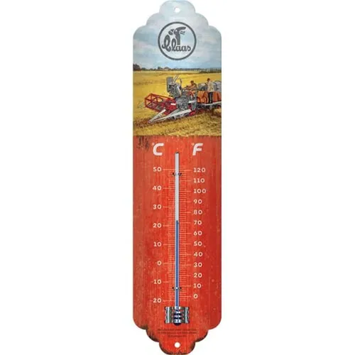 Nostalgic-Art - Retro Metall-Thermometer Innen Analog - Claas - The Harvest Spec