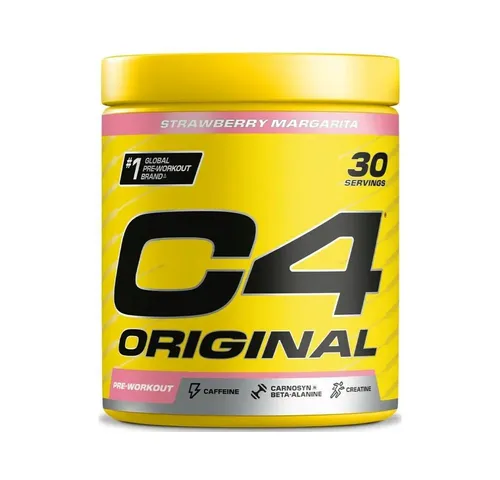 Cellucor C4 Pre-Workout Pulver - 30 Portionen mit Beta-Alanin - C4 Original – leistungsstarker Pre-Workout-Booster in Pulverform. Ideal zur Unterstützung intensiver Trainingseinheiten. Einfach mit Wasser mischen und 20–30 Minuten vor dem Training genießen.