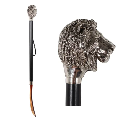 Design Schuhanzieher Motiv Löwe mit Gravur in schwarz von DELFA