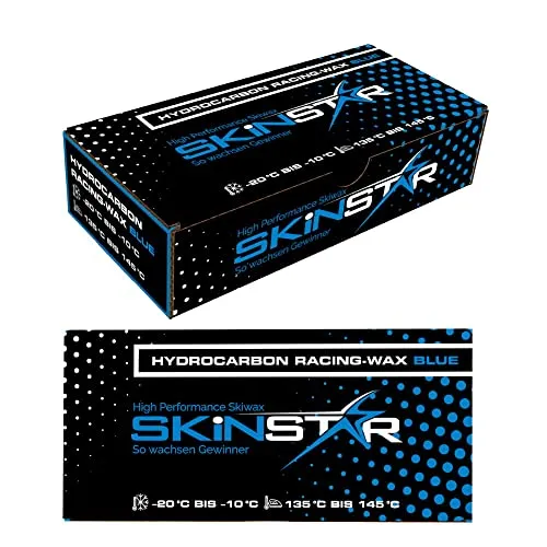 SkinStar Hydrocarbon Racing Skiwax Profi Wachs Cold Mix Langlauf Wax Blue 125g fluorfrei und PFAS-frei