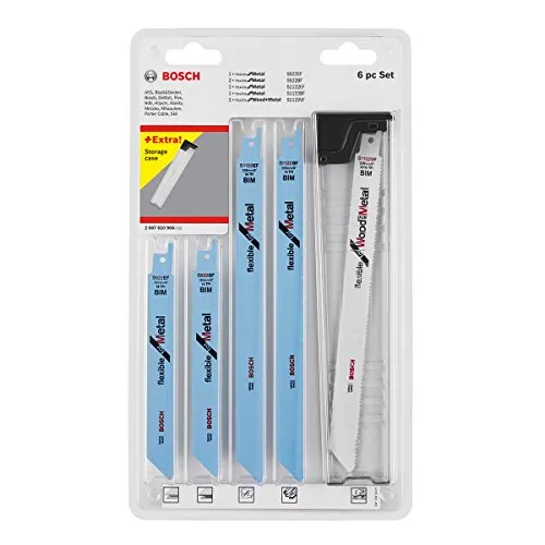 Bosch Accessories Professional 6tlg. Stichsägeblatt-Set Wood and Metal zum Sägen in Holz und Metall