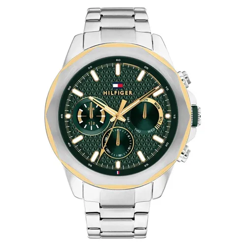 Tommy Hilfiger Multi Zifferblatt Quarz Uhr für Herren in grün von Tommy Hilfiger