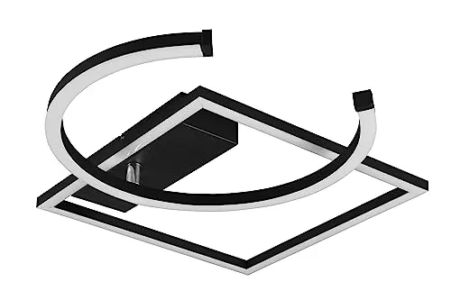 Reality Leuchten LED Deckenleuchte Pivot - Moderne LED Deckenleuchte in Schwarz, energieeffizient und ideal für stimmungsvolle Beleuchtung in Wohnräumen.