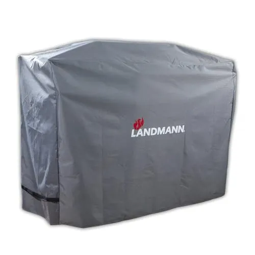 LANDMANN Premium Wetterschutzhaube - Grillabdeckungen - Robuste, wasserdichte und atmungsaktive Haube aus 600 D Polyester, ideal für Triton und Rexon Modelle, schützt vor Wetter und Schmutz.