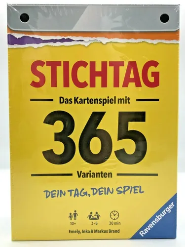 Ravensburger | Stichtag | Kartenspiel mit 365 Varianten | Familienspiel ab 10 J.