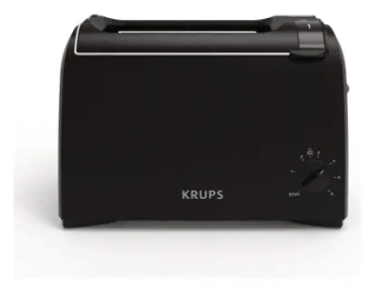 Krups Toaster ProAroma KH 1518 - 2-Scheiben-Toaster mit 700 W, 6 Bräunungsstufen und integrierten Brötchenaufsatz für perfektes Toasten