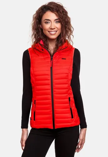 Marikoo Damen Steppweste mit abnehmbarer Kapuze - Leichte Damen Steppweste von Marikoo, ideal für Frühjahr & Herbst. Hoher Tragekomfort, abnehmbare Kapuze und praktische Taschen machen sie zum perfekten Begleiter.