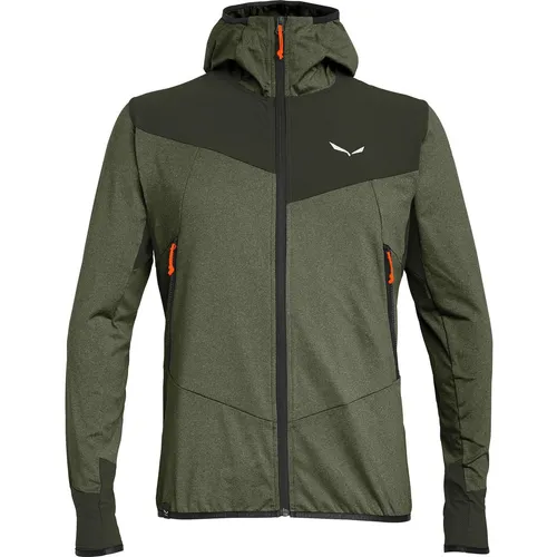 Salewa Agner Hybrid Polarlite Durastretch M Full Zip Hoody - Funktionsjacke für Herren, ideal für Sommertouren und Bergsteigen. Mit schnelltrocknendem Polarlite-Fleece und abriebfesten Durastretch-Einsätzen für maximale Langlebigkeit.