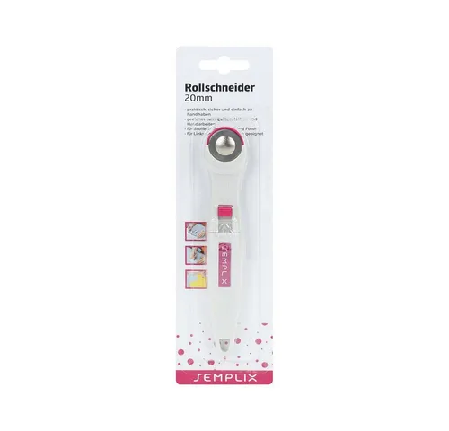 Semplix Cuttermesser - Rollschneider Super Mini 20 mm / pink