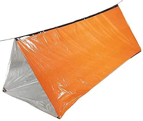 Fox Outdoor Notfall-Zelt, orange, einseitig alubeschichtet