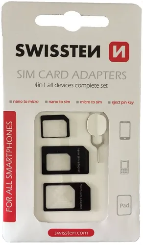 3in1 microSIM/nanoSIM-Kartenadapter von Swissten