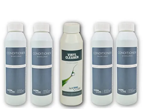 W-Exclusive Wa'core Conditioner 4X 250 ml + Vinyl Cleaner 250 ml Wasserbetten Pflege