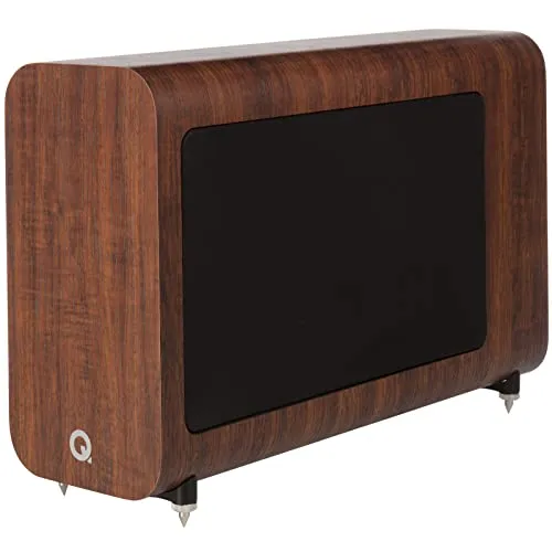 Q-Acoustics 3060S Aktiv-Subwoofer, Walnuss - kraftvoller Bass für beeindruckenden Sound - Subwoofer mit kraftvollem Bass und elegantem Walnuss-Finish, perfekt für Heimkino und Musikliebhaber.