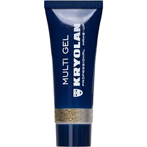 Kryolan Multi Glitter Gel fein, 10ml Gold