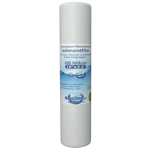 Polypropylen Wasserfilter Sedimentfilter Partikelfilter 5 Zoll • 10 Zoll • 20 Zoll 1µ • 5µ • 10µ • 25µ • 50µ • 100µ (10 Zoll 100µ)