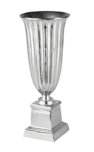 MichaelNoll Vase Blumenvase Pokalvase in silber von Michael Noll