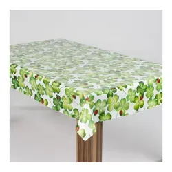 laro Tischdecke laro Wachstuch-Tischdecke Wachstischdecke Kleeblatt Marienkäfer grün 160 cm x 100 cm
