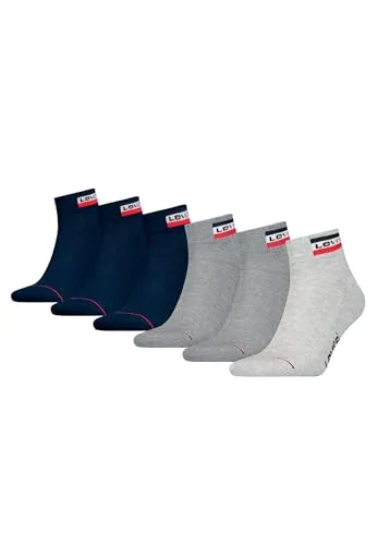 Levi’s Mittelhohe Socken 6er-Pack in grau von Levi's