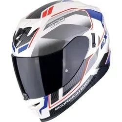 Scorpion EXO 520 Air Lena Helm, weiss-rot-blau, Größe XS - Motorradhelm mit aufblasbarem Wangenpolstersystem für individuelle Passform und sicherem Visierwechsel - ideal für den anspruchsvollen Biker.