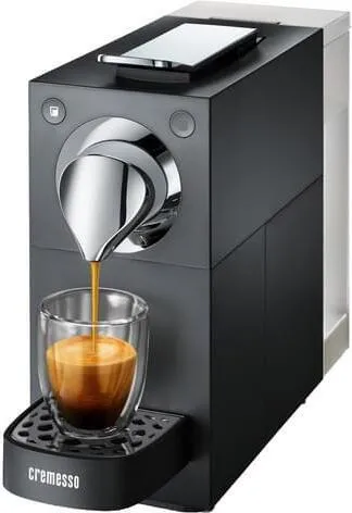 Cremesso KAPSELMASCHINE VOLLAUTOMATISCH (UNA AUTOMATIC SW) - Kapselautomat mit 19 bar Druck für perfekte Crema, 15 Sek. Aufwärmzeit und individuell programmierbaren Tasten für Kaffee und Tee - ideal für Kaffeeliebhaber.