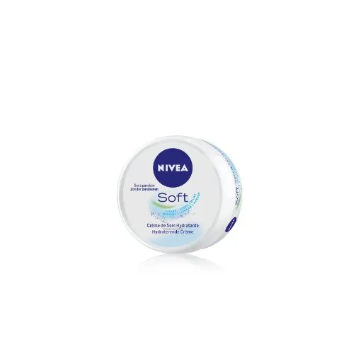 NIVEA SOFT Feuchtigkeitscreme 48H (1 x 50 ml), Feuchtigkeitspflege Gesicht, Körper & Hände mit Vitamin E & Jojobaöl, leichte vegane Formel, 95% Inhaltsstoffe natürlichen Ursprungs