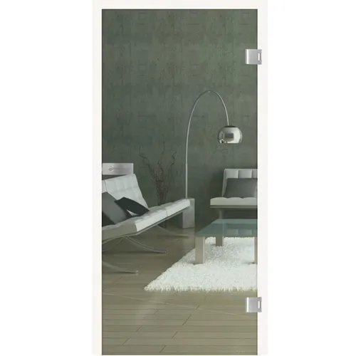 Griffwerk Glasdrehtür CLARITY 510 Klarglas/Weißglas, ESG/VSG, Studio/Office