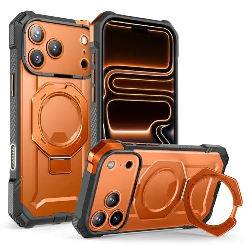SUPCASE iPhone 17 Pro Hülle mit Ringhalter - Unicorn Beetle Grip - Standard Handyhülle mit robustem Fallschutz nach Militärstandard und integriertem Ständer für vielseitige Nutzung. Perfekt für iPhone 17 Pro 6,3'' (2025) und kompatibel mit MagSafe.