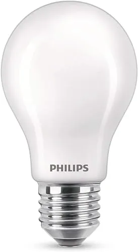 Philips LED Classic E27 Lampe, 75 W, Tropfenform, matt, neutralweiß, 2er Pack, Kaltweiß