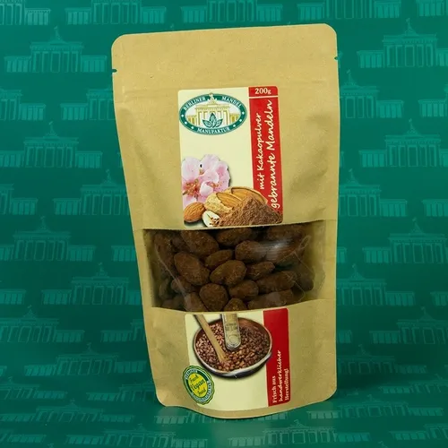 Gebrannte Mandeln mit Kakao im Beutel 200g