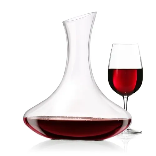 alpina Dekanter für Rotwein – Weinkaraffe 1,78 Liter aus dickem Glas