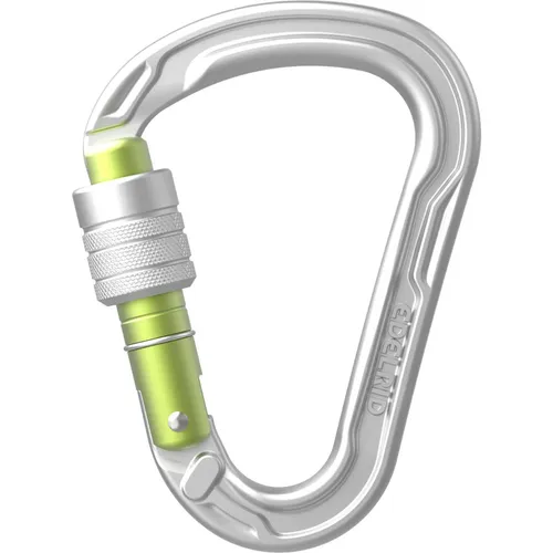 Edelrid HMS Strike Screw Karabiner (Größe One Size, silber) in silber von EDELRID