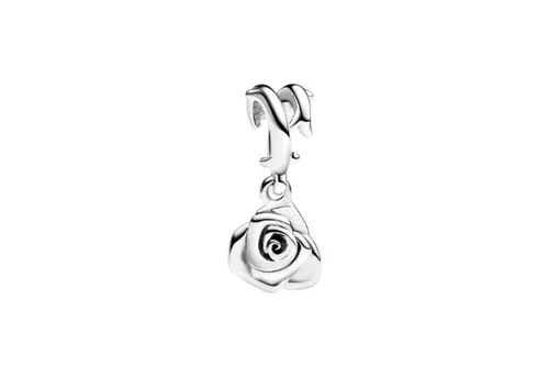 Pandora Bead Charm Silver Rose 793213C00 - Beads - Wunderschöner Charm aus Sterling Silber, ideal für das persönliche Armbanddesign und ein perfektes Geschenk.