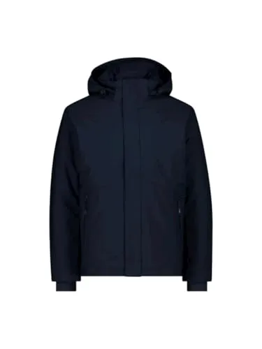CMP MAN Jacket Snaps Hood schwarz-blau (N950) 54 - Funktionsjacke für Herren mit Clima Protect-Membran, wasserdicht (WP 7.000) und atmungsaktiv (MVP 3.000) für optimalen Wetterschutz und urbanen Stil.