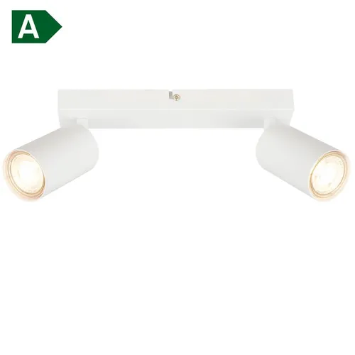 B.K.Licht LED Deckenlampe schwenkbar, 3000K, 2x450 Lumen - Moderne 2-flammige Deckenlampe in Weiß, energieeffizient mit 50.000h Lebensdauer und schwenkbaren Strahlern für gezielte Lichtakzente in jedem Raum.