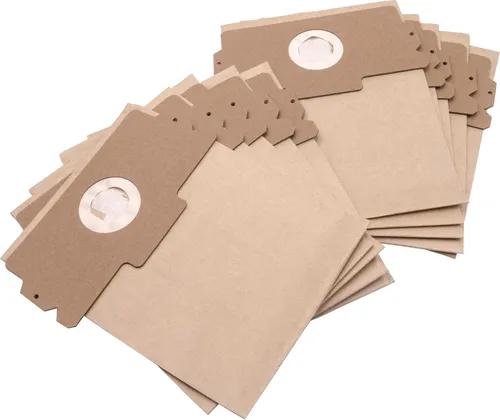 vhbw 10x Staubbeutel kompatibel mit Elektrolux 502509530 Staubsauger - 26cm x 21cm braun