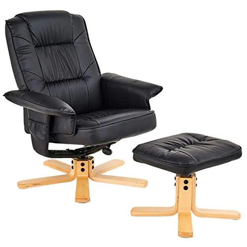 IDIMEX Relaxsessel CHARLY, neigungsverstellbarer TV-Sessel mit Hocker - Sessel für entspannte Stunden, mit neigungsverstellbarer Rückenlehne und gepolstertem Hocker. Ideal für gemütliche Fernsehabende und ausgestattet mit seitlicher Aufbewahrungstasche für die Fernbedienung.