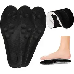 Orthopädische Einlegesohlen für Herren und Damen in Schwarz (Größe 35-36)